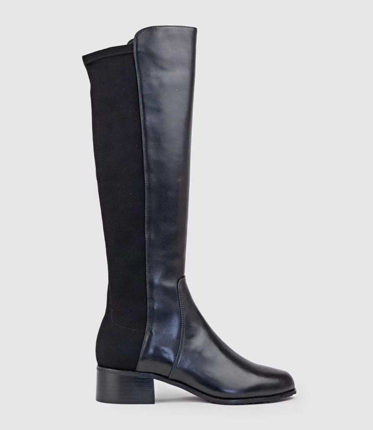 Edward Meller Long Boots<Vara40 Half And Half Knee High Boot In Black