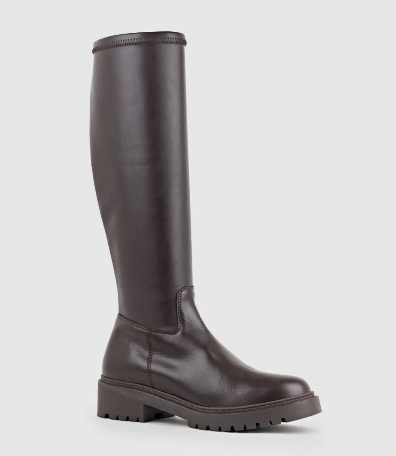 Edward Meller Long Boots<Vaught Stretch Knee High Boot In Brown