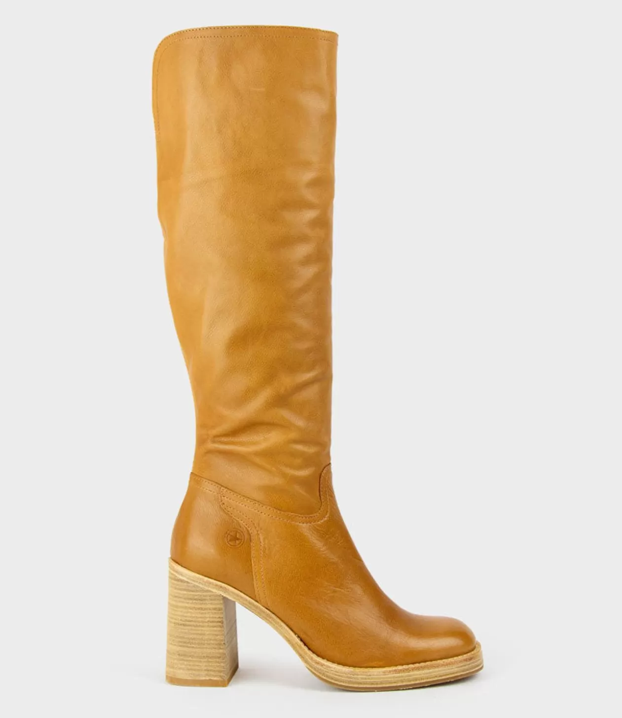 Edward Meller Long Boots<Veil Block Heel Knee High Boot In Camel