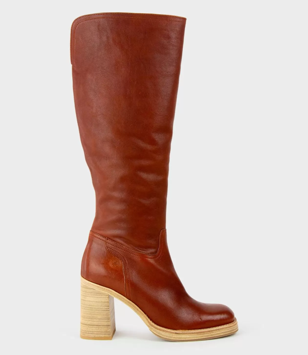 Edward Meller Long Boots<Veil Block Heel Knee High Boot In Rust