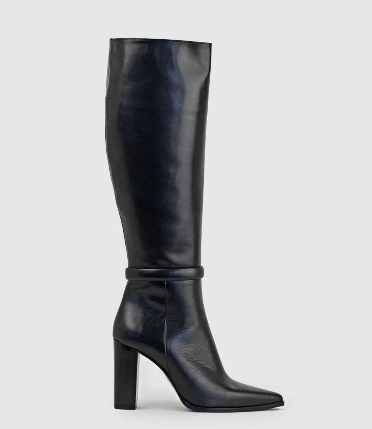 Edward Meller Long Boots<Verity95 Pointed Knee High Boot In Black