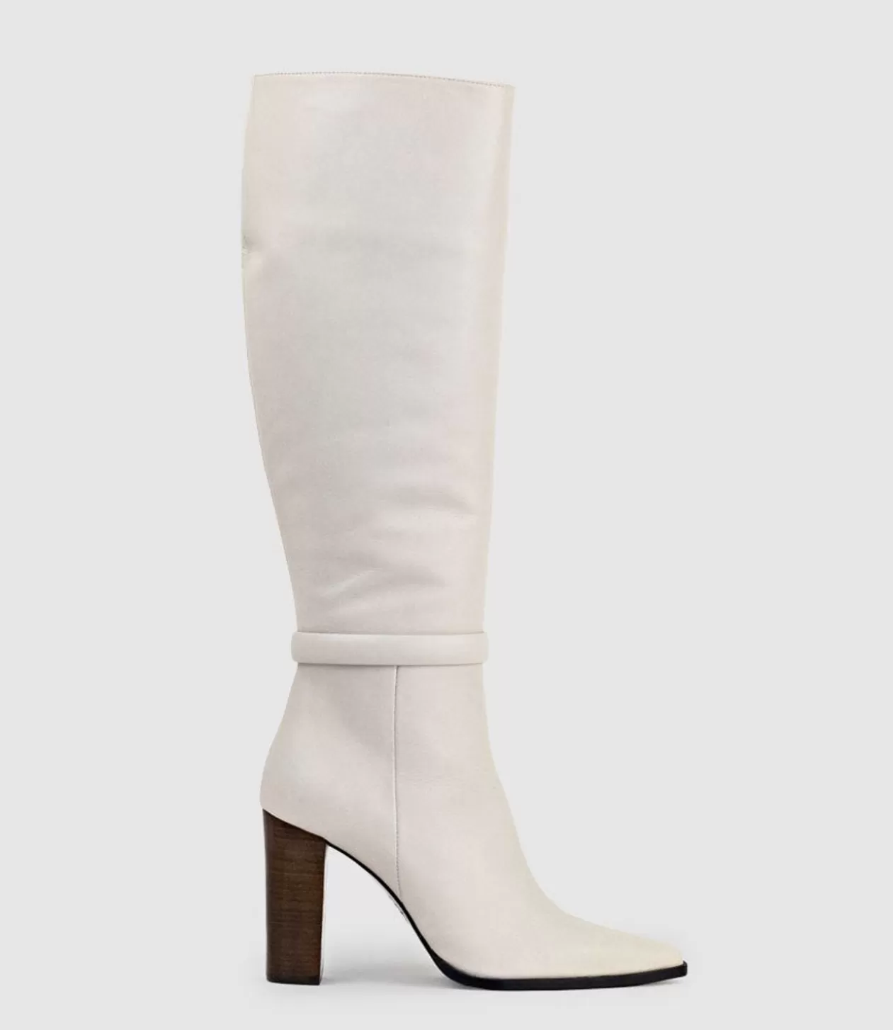 Edward Meller Long Boots<Verity95 Pointed Knee High Boot In Offwhite