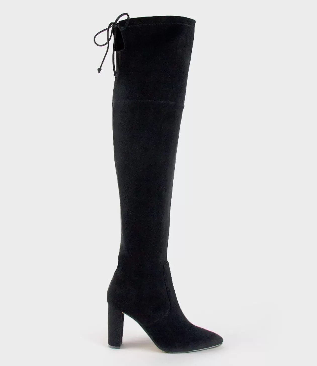 Edward Meller Long Boots<Vixen90 Block Heel Otk Stretch Boot In Black Suede