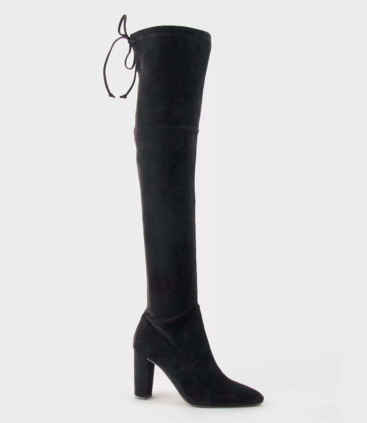 Edward Meller Long Boots<Vixen90 Block Heel Otk Stretch Boot In Black Suede