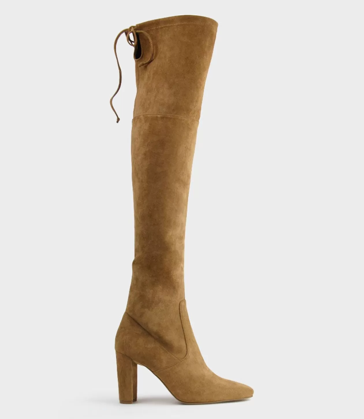 Edward Meller Long Boots<Vixen90 Block Heel Otk Stretch Boot In Tawny Suede