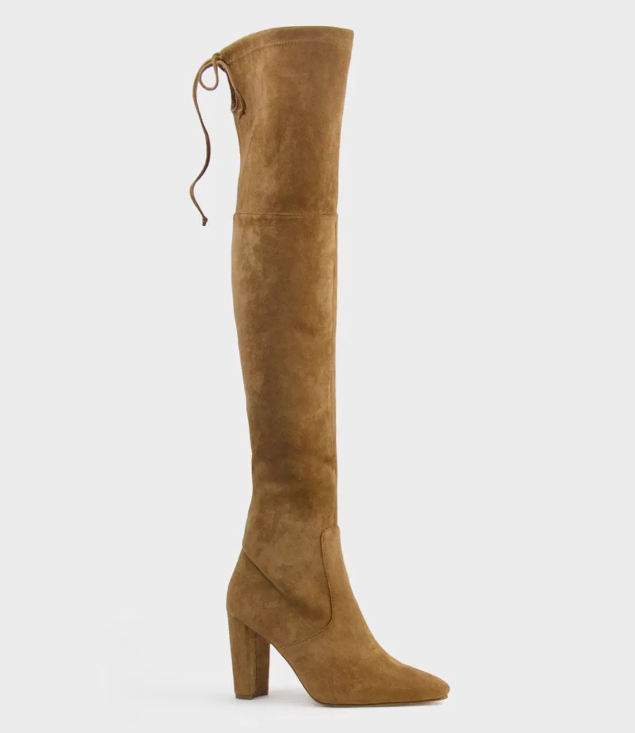 Edward Meller Long Boots<Vixen90 Block Heel Otk Stretch Boot In Tawny Suede