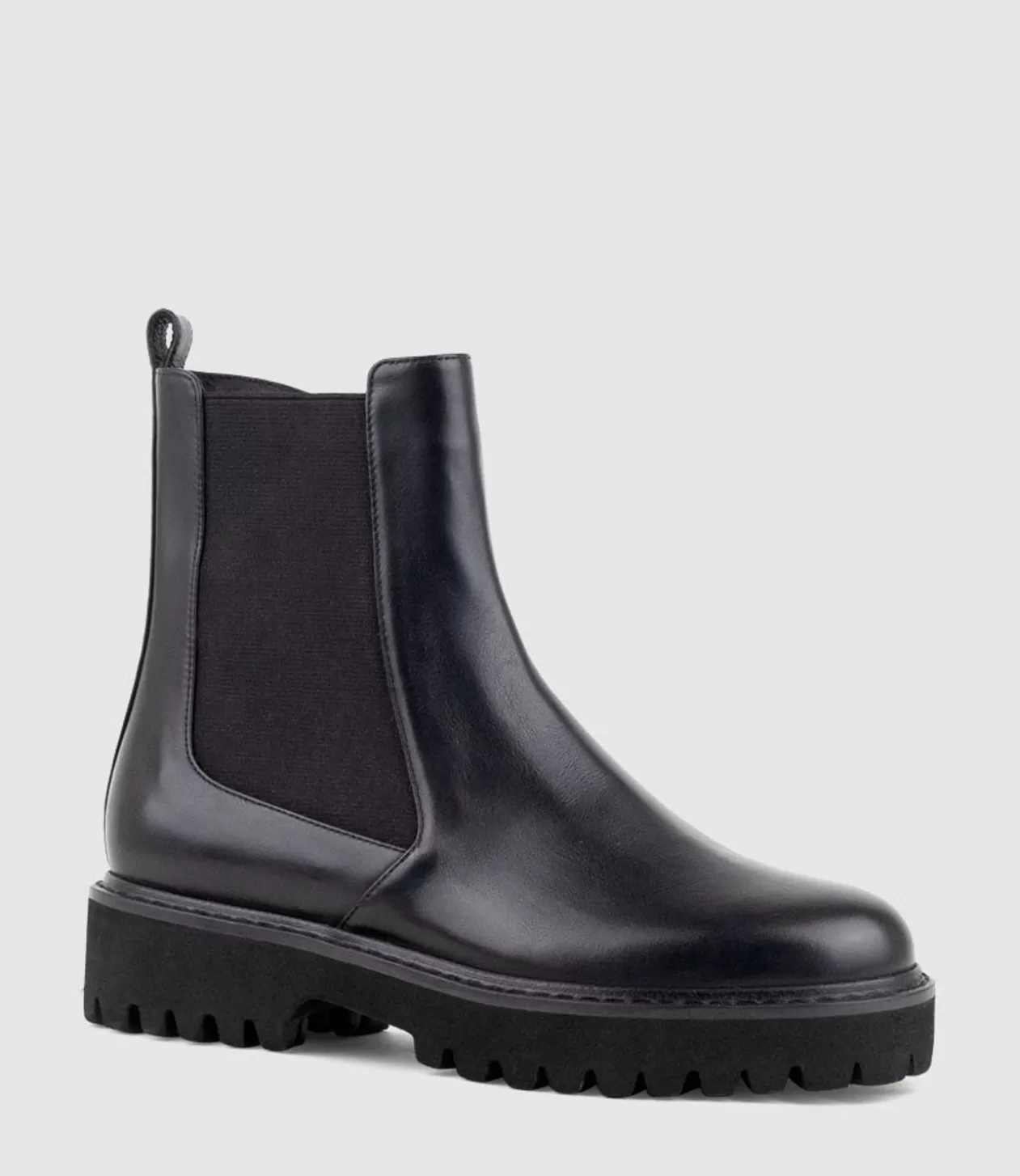 Edward Meller Platform Boots<Wallace Chukka Boot On Lug Sole In Black Calf