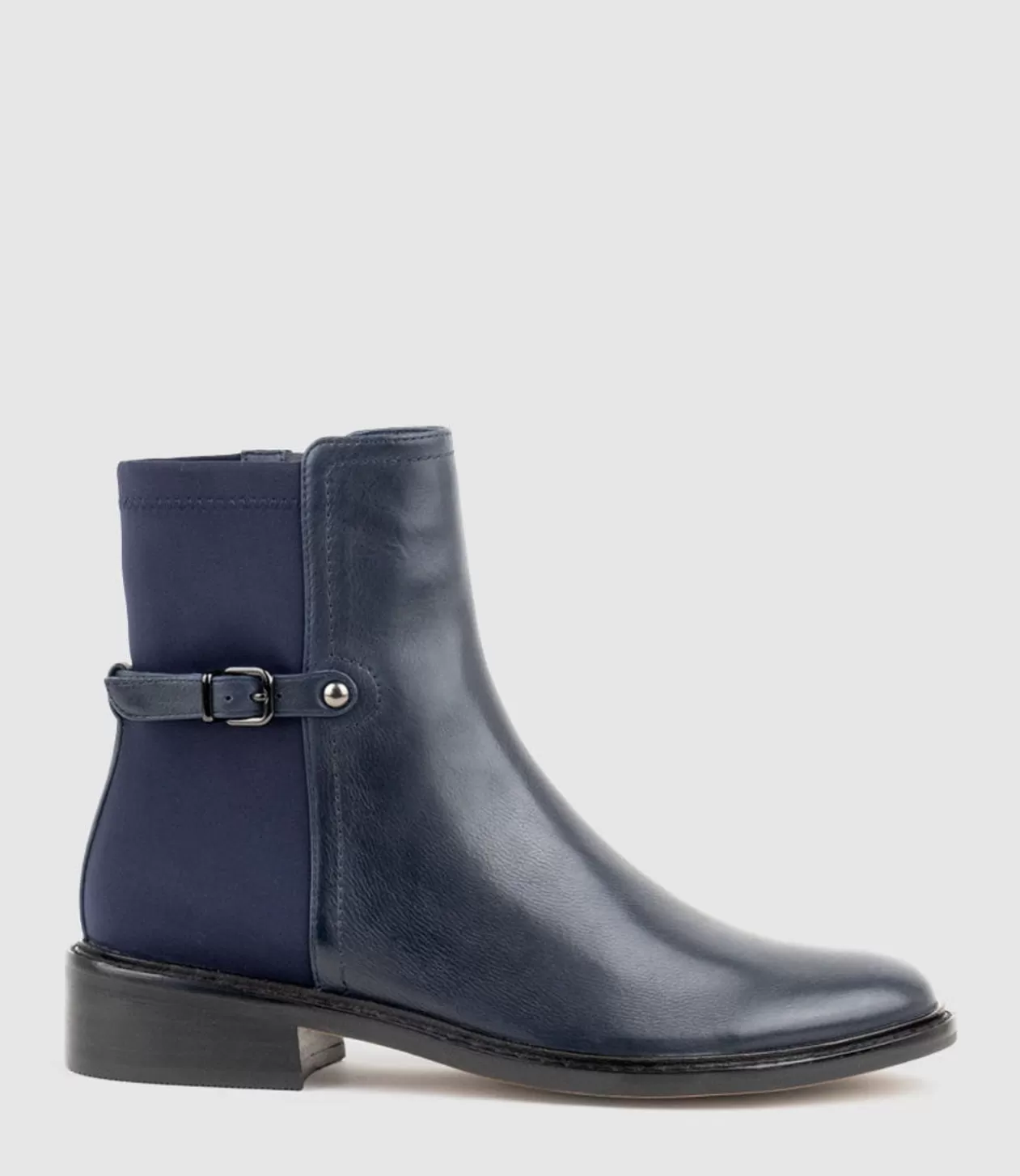 Edward Meller Ankle Boots<Warner30 Half And Half Ankle Boot In Navy Calf