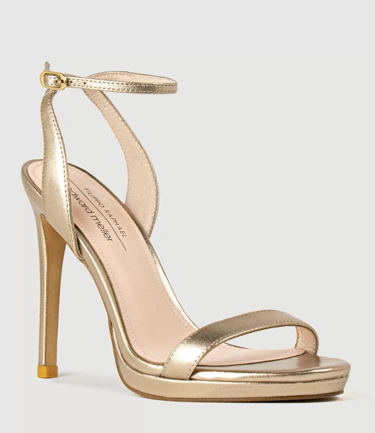 Edward Meller High Heel Sandals<Whisper110 Single Strap Platform Sandal In Rosegold