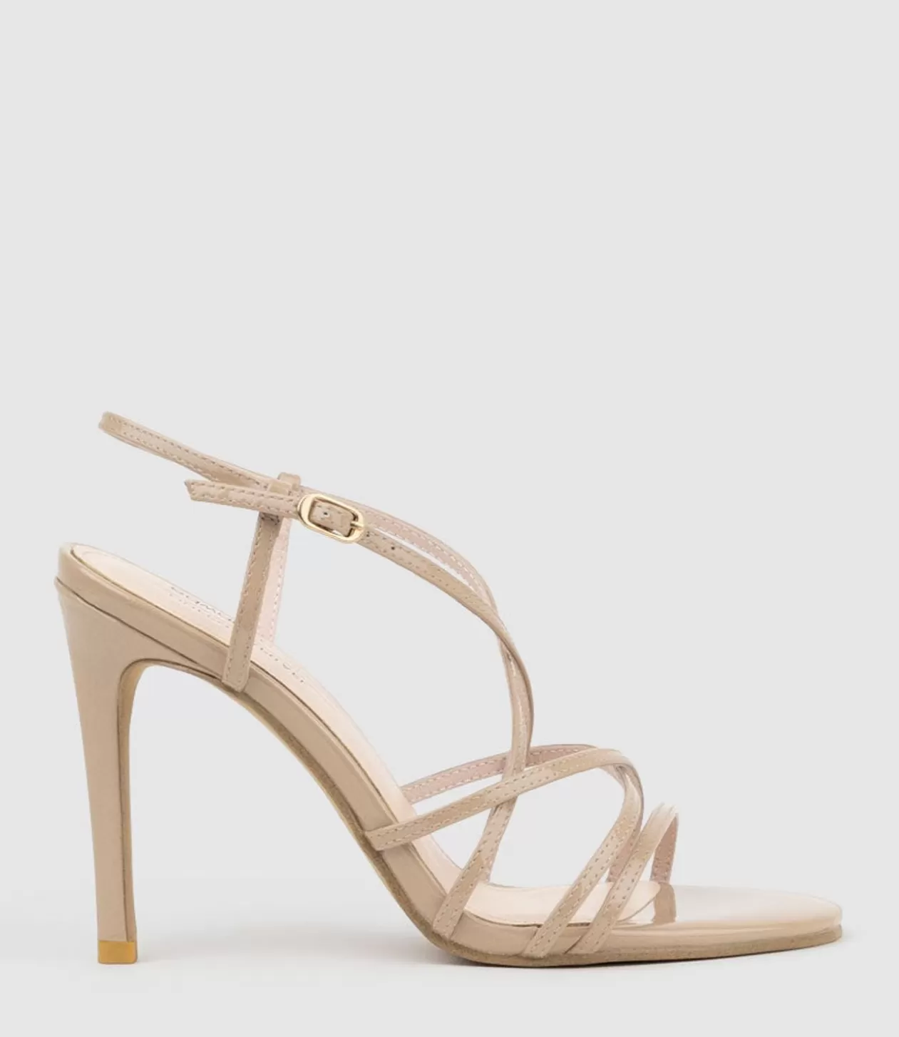 Edward Meller High Heel Sandals<Willa100 Strappy Sandal In Nude Patent