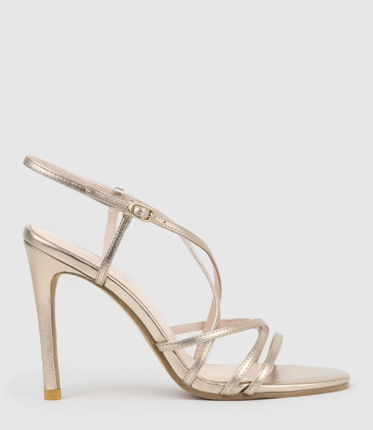 Edward Meller High Heel Sandals<Willa100 Strappy Sandal In Rosegold