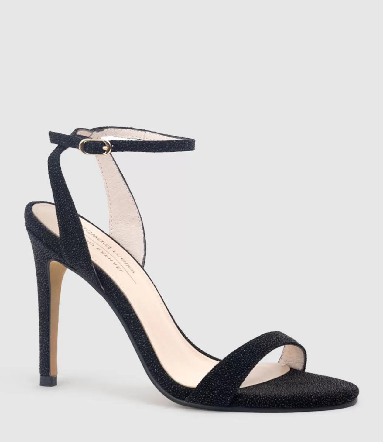 Edward Meller Platform Sandals<Wisp100 Single Strap Sandal In Black Speckle