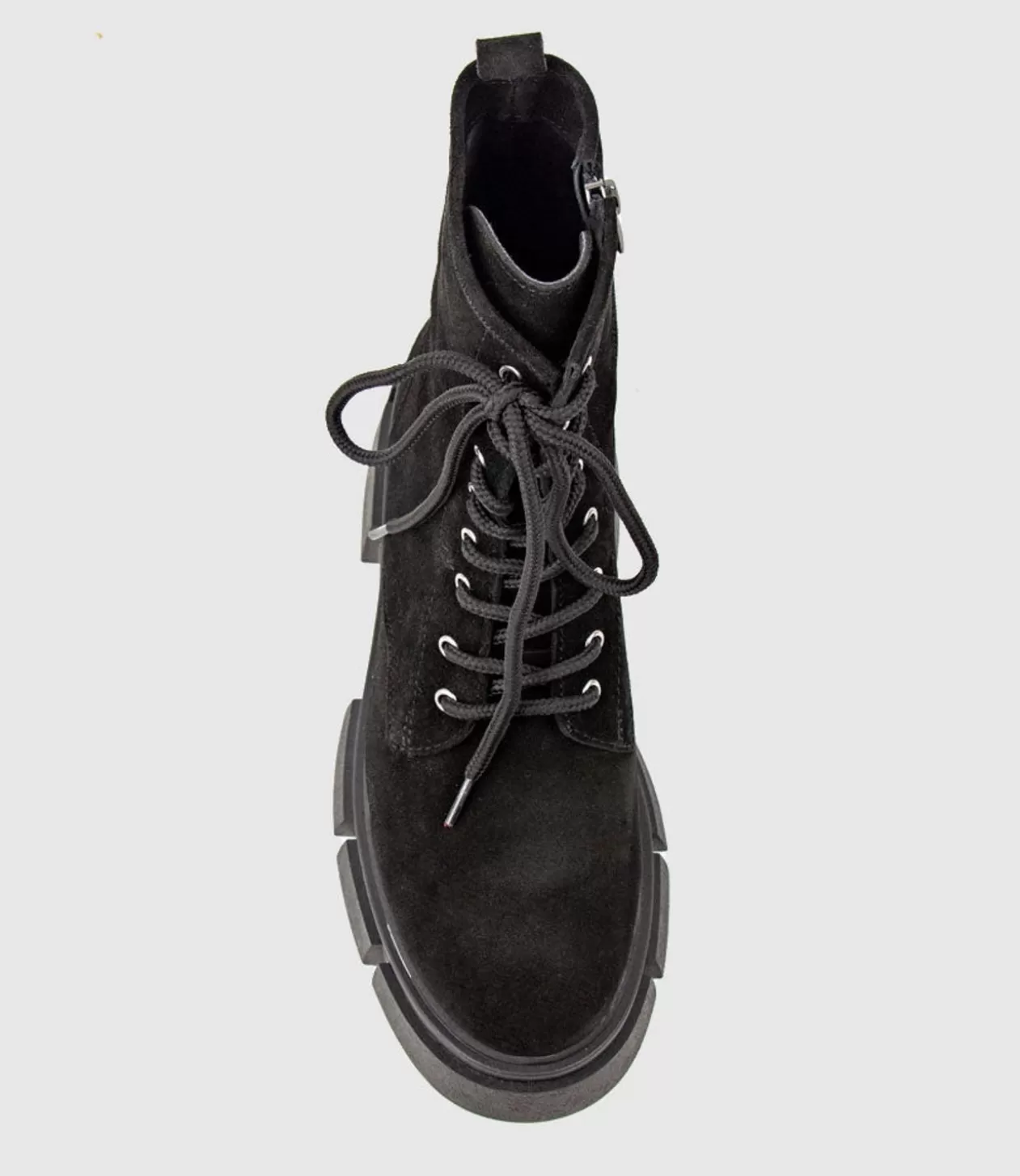 Edward Meller Ankle Boots<Wolfe Lace Up Boot On Chunky Sole In Black Suede