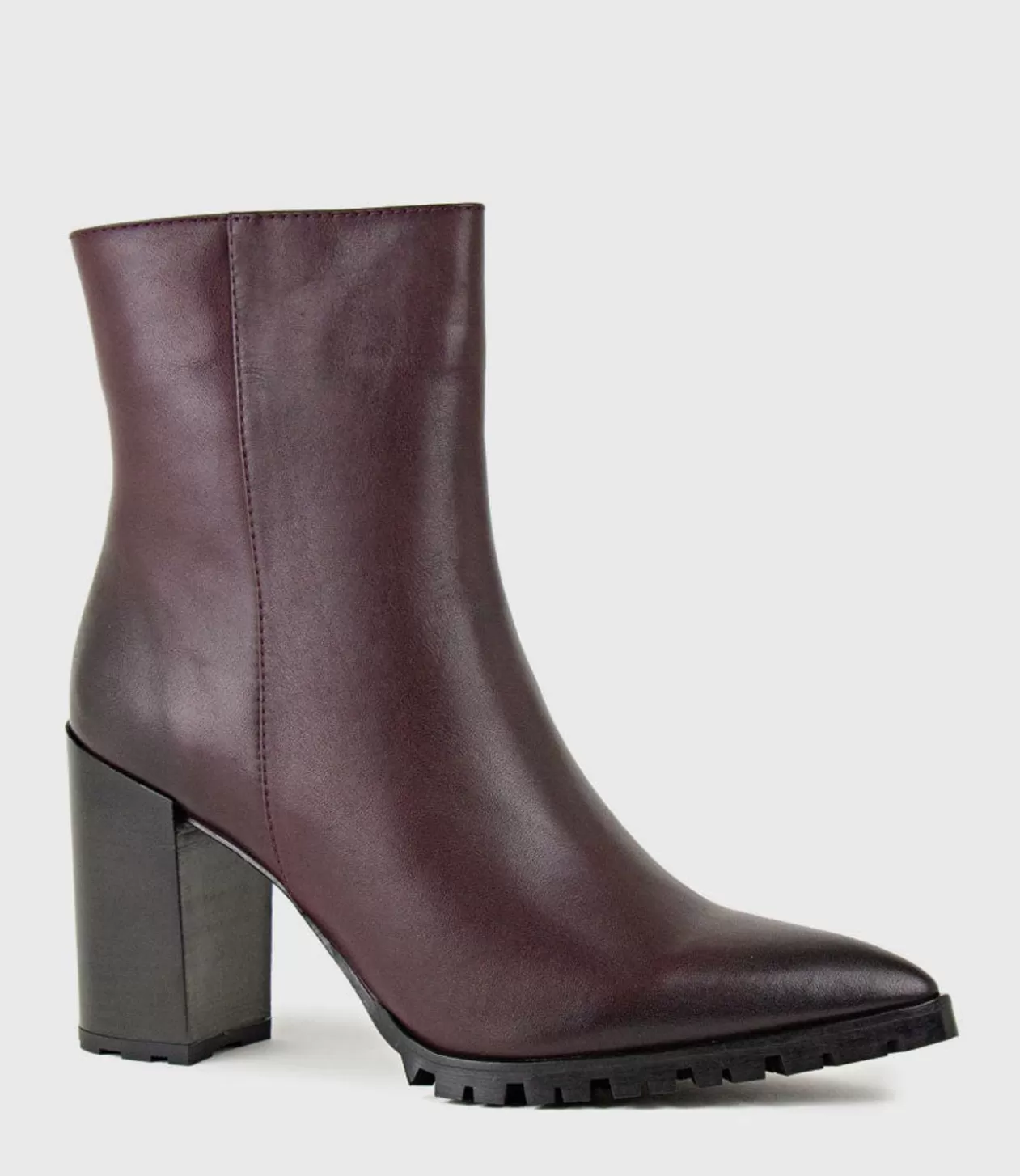 Edward Meller Ankle Boots<Xendia Block Heel Pointed Ankle Boot In Bordeaux