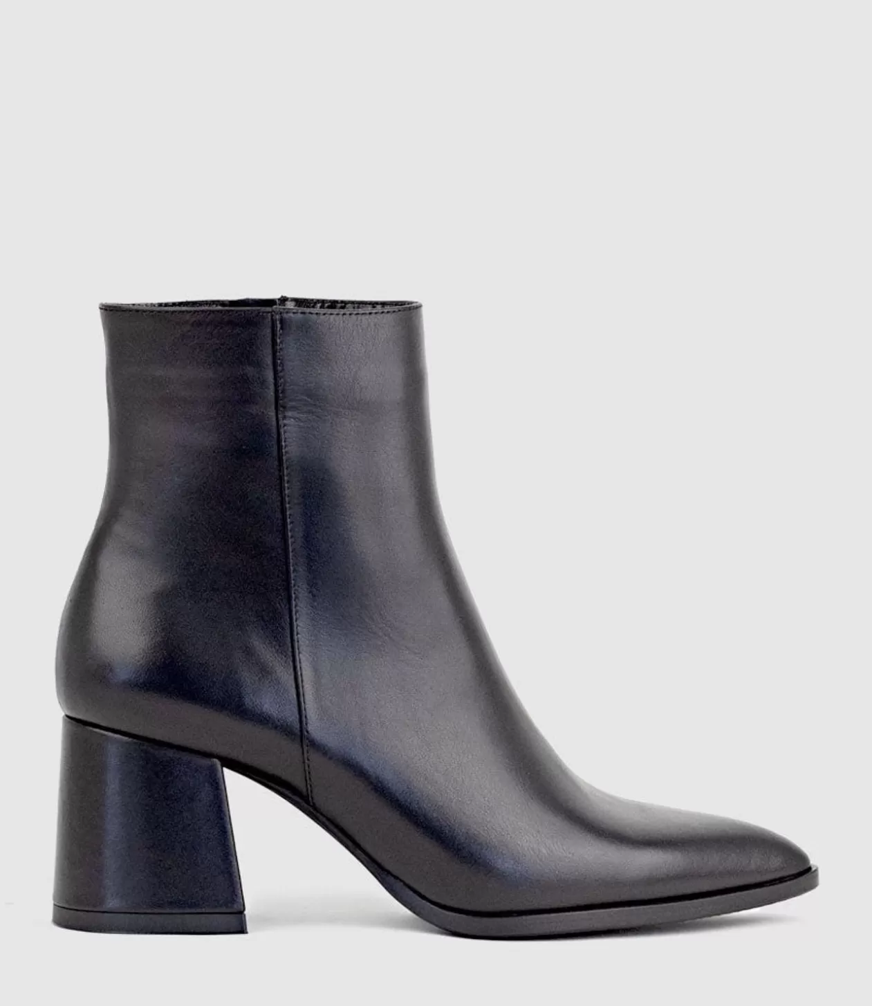 Edward Meller Ankle Boots<Zafa Pointed Block Heel Ankle Boot In Black