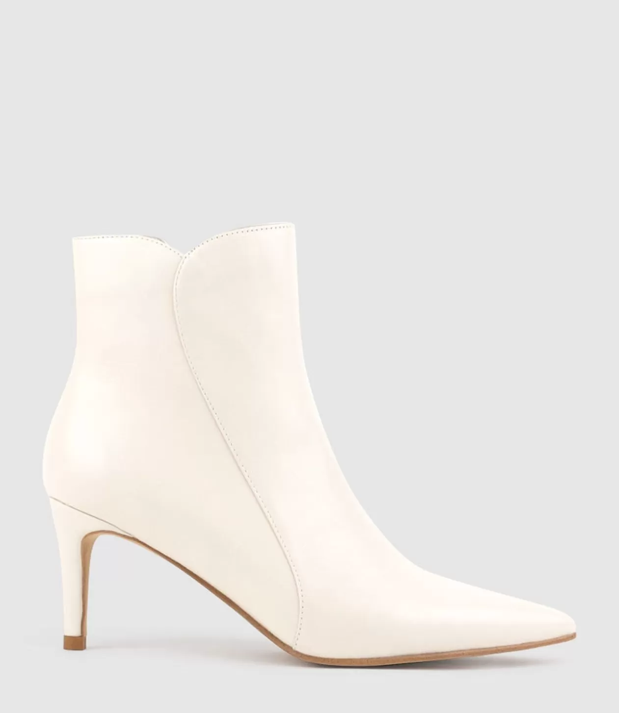 Edward Meller Ankle Boots<Zaid75 Pointed Ankle Boot In Offwhite Calf