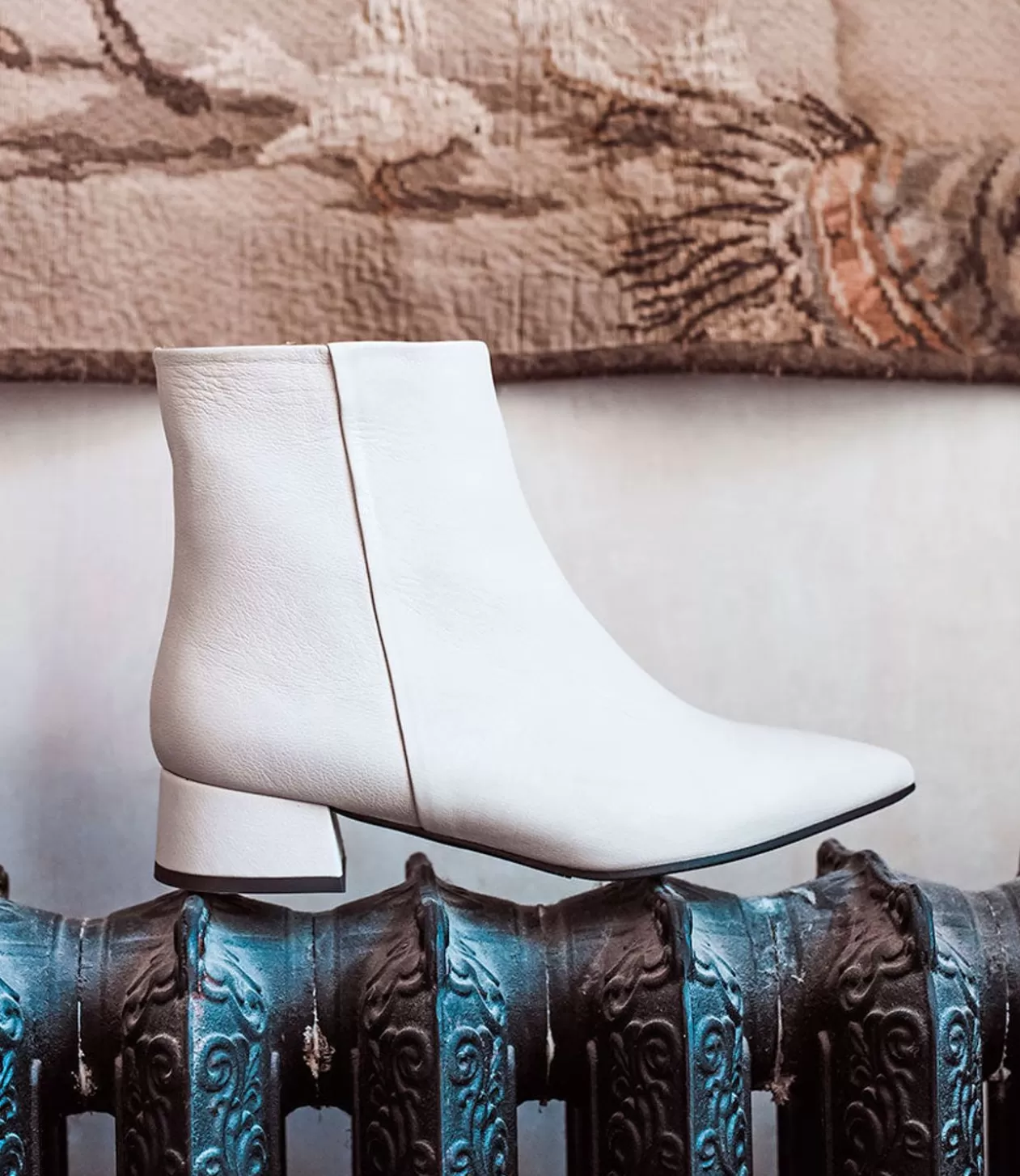 Edward Meller Ankle Boots<Zana35 Pointed Ankle Boot In Cream