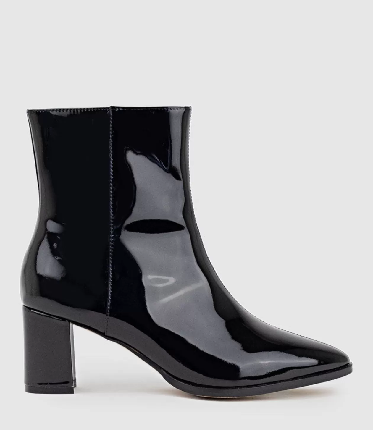 Edward Meller Ankle Boots<Zomo60 Block Heel Ankle Boot In Black Patent